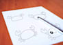 how to draw a cute line drawing with step by step